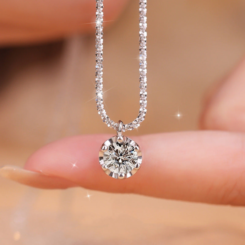 Moissanite 925 Sterling Silver Necklace | TwoCaratsJewelry Official