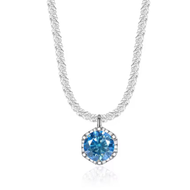 Moissanite 925 Sterling Silver Necklace | TwoCaratsJewelry Official